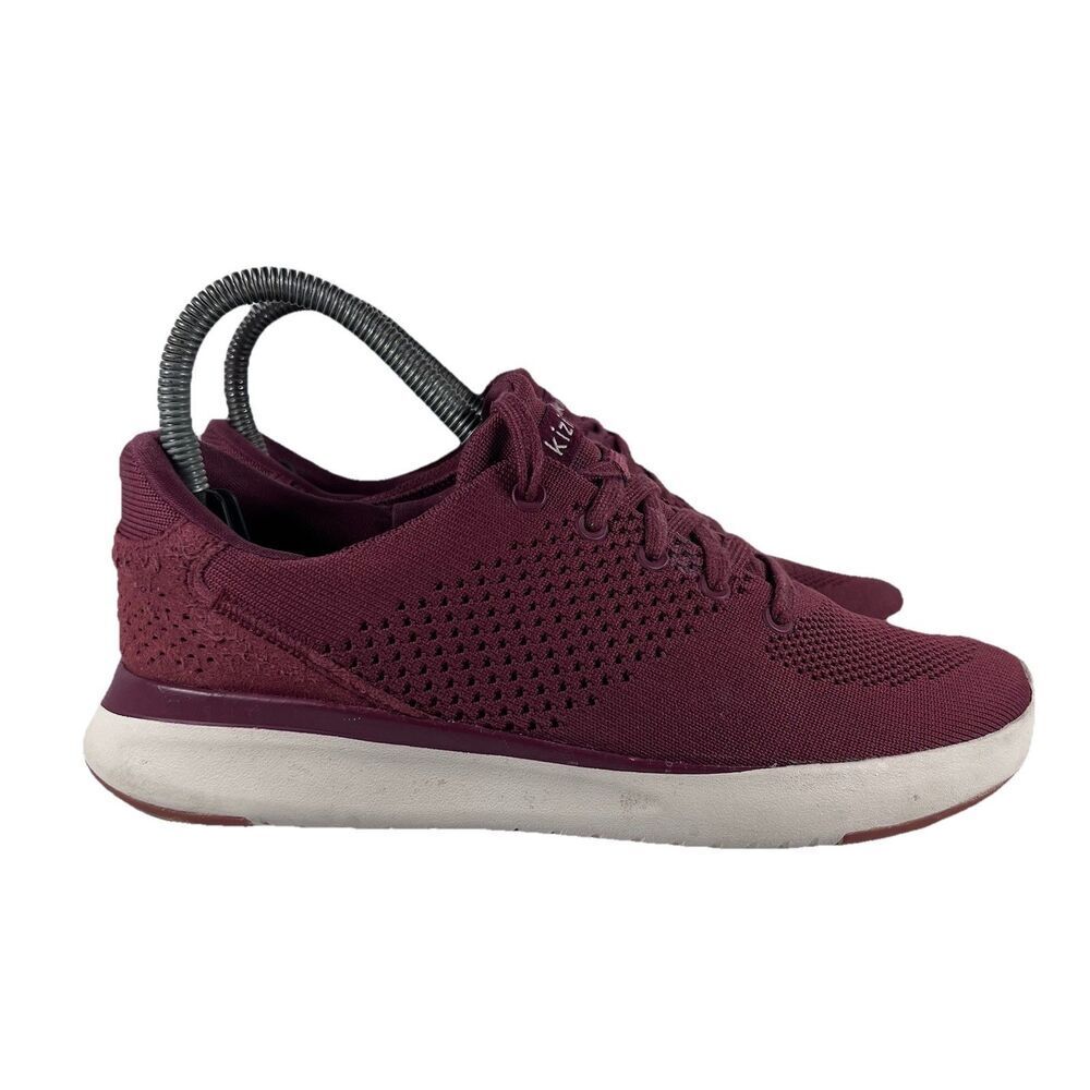 Kizik Lima Red Hands Free Lace Up Shoes Sneakers Women's Size 6.5